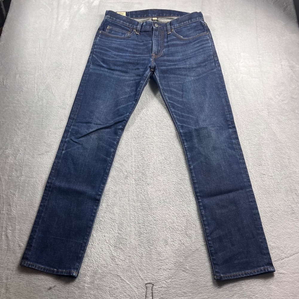J.Crew 484 Slim Fit‎ Jeans Mens 31x32 Dark Wash Kurabo Japanese Denim Style 484